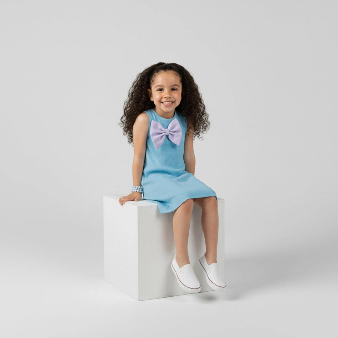 VESTIDO ARIEL CELESTE PRECIO: $59,999