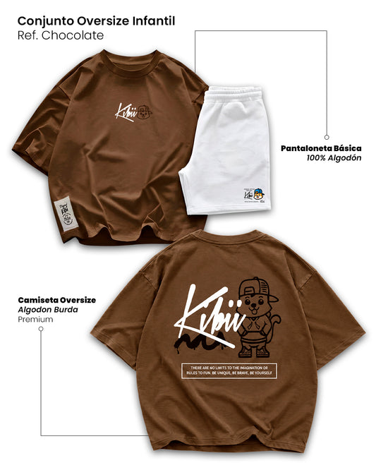 CONJUNTO OVERSIZE CHOCOLATE