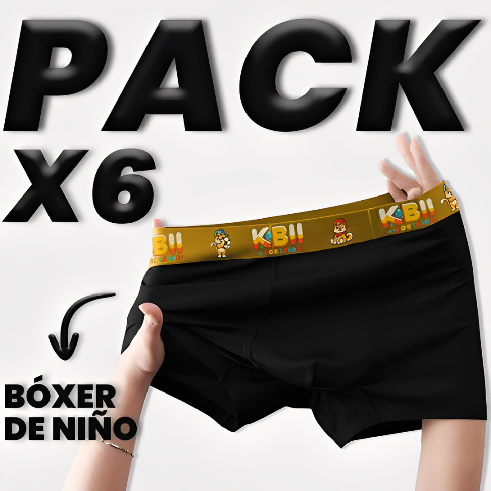 PAQUETE DE BOXER X6