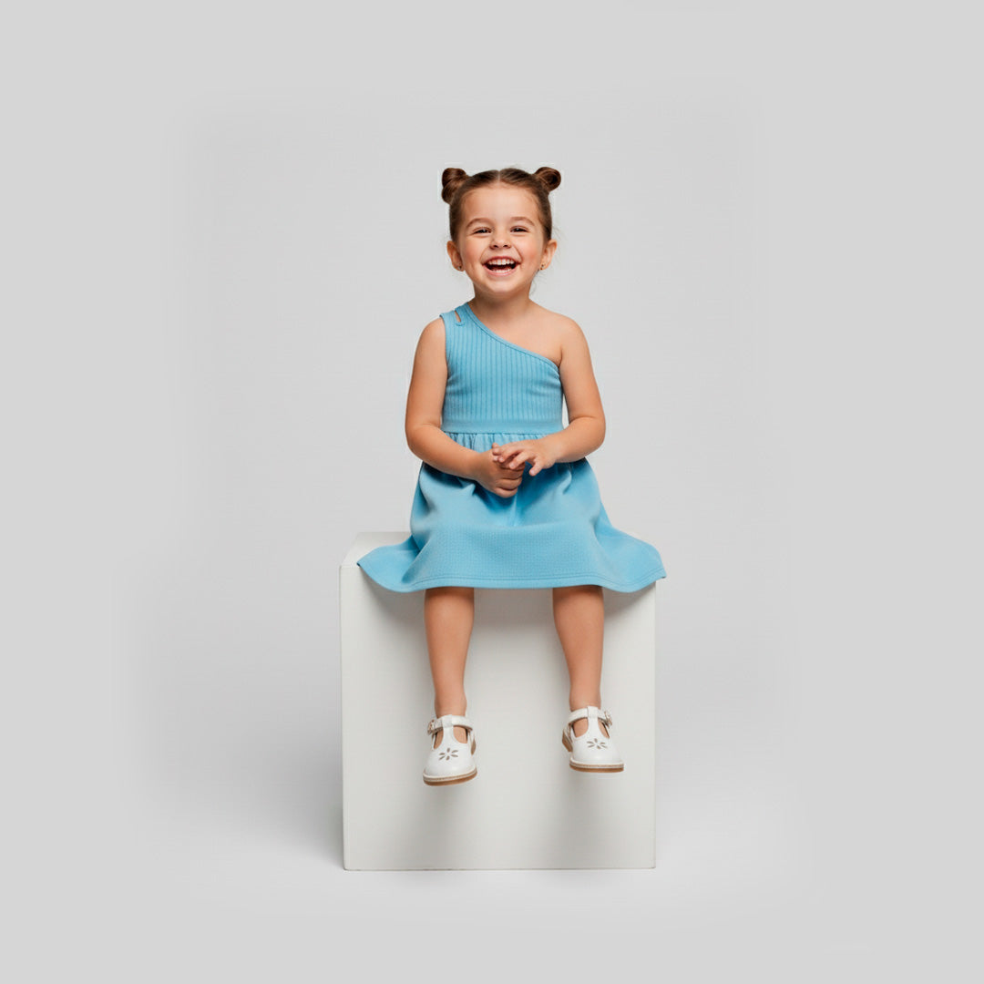 PACK X3 VESTIDOS DE MOÑO BLANCO - VESTIDO DE BLOQUES LILA- VESTIDO DE UN SOLO HOMBRO CELESTE PRECIO: $119,999