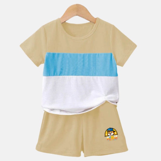 CONJUNTO NIÑO BURDA -CAMEL - KIDSPREMIUM