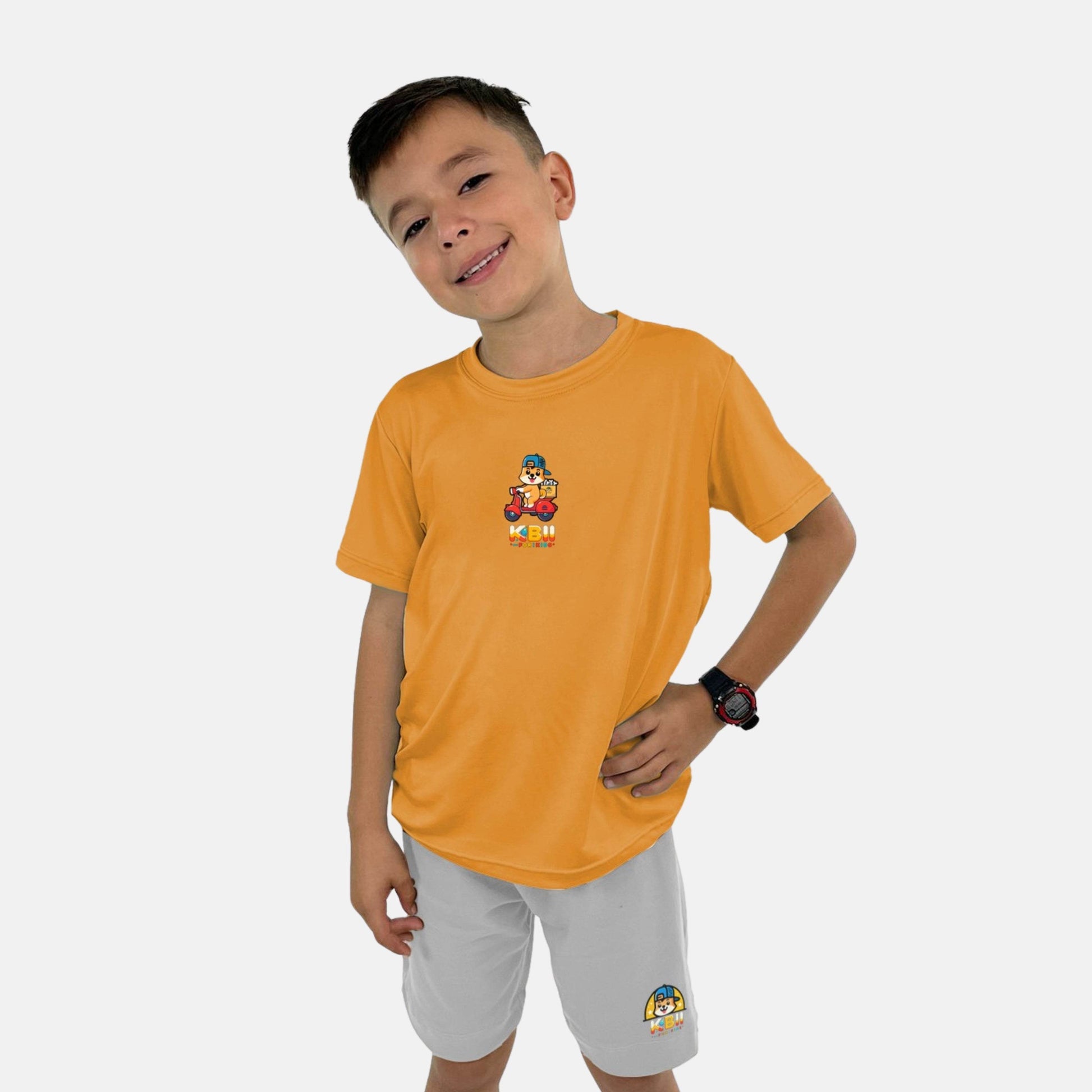 CONJUNTOS DEPORTIVOS DE NIÑO + TULA OBSEQUIO AZUL REY - NARANJA - NEGRO - KIDSPREMIUM