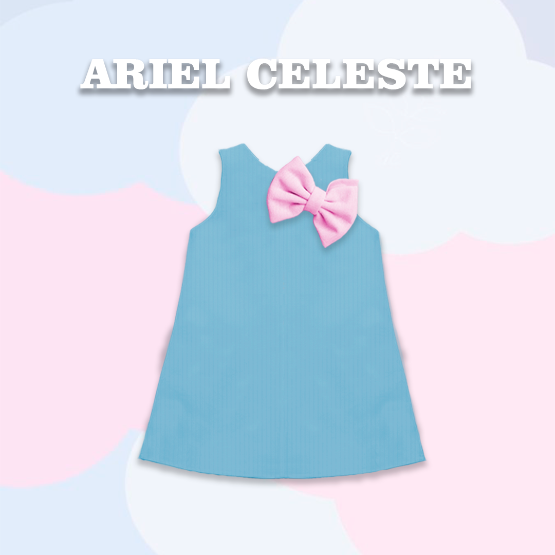 VESTIDO ARIEL - CELESTE -