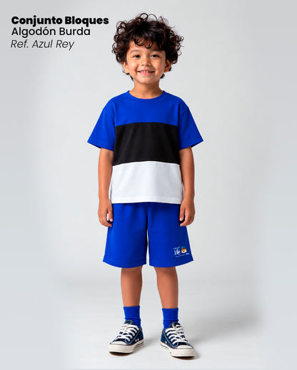 CONJUNTO DE BLOQUES  AZUL REY