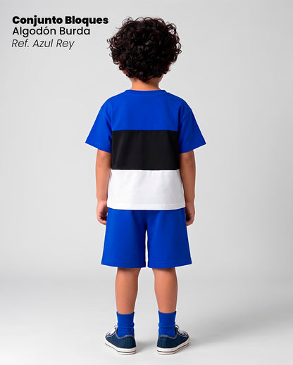 CONJUNTO DE BLOQUES  AZUL REY