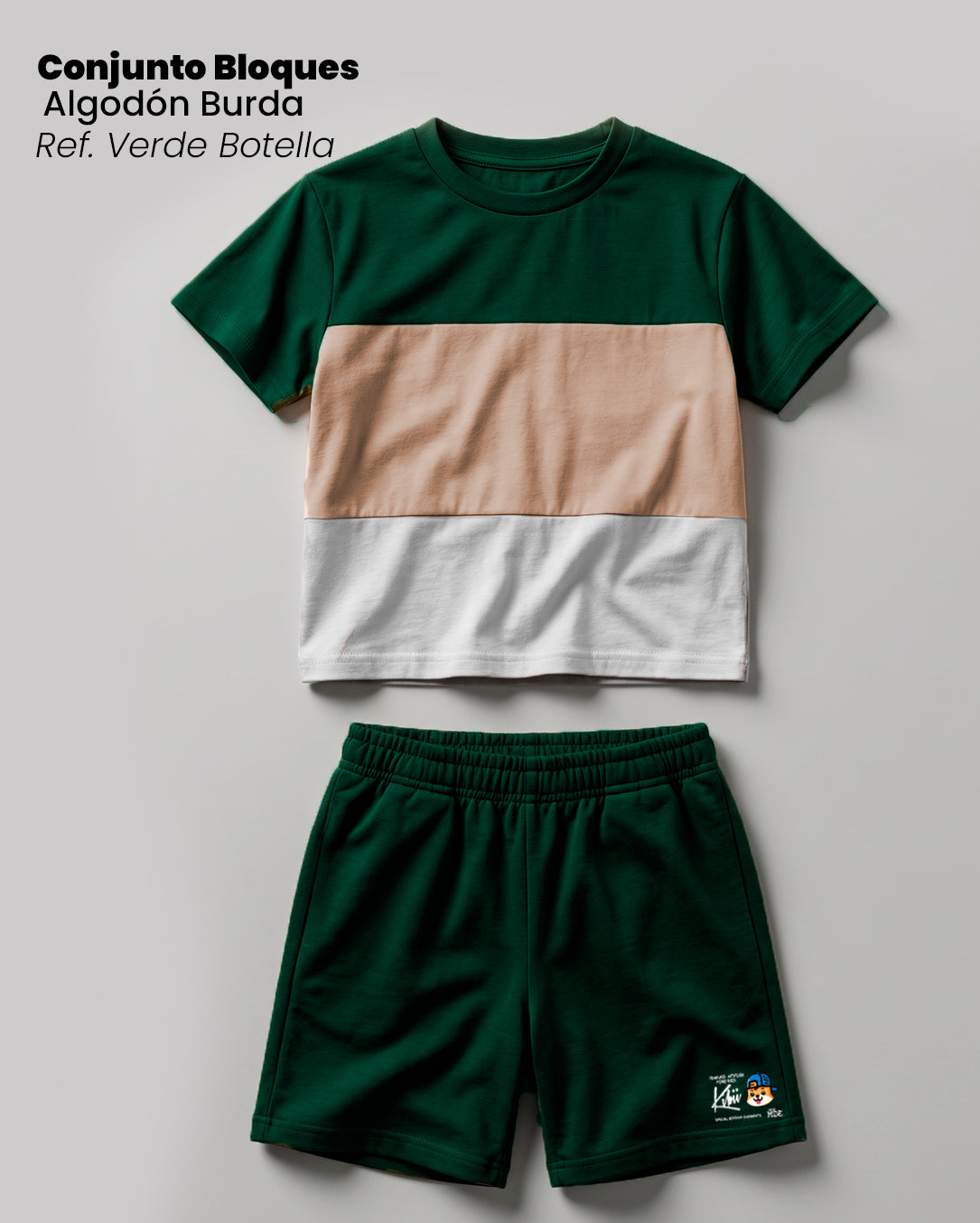CONJUNTO DE BLOQUES VERDE  BOTELLA