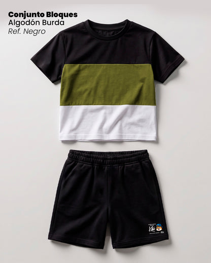 CONJUNTO DE BLOQUES NEGRO