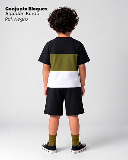 CONJUNTO DE BLOQUES NEGRO