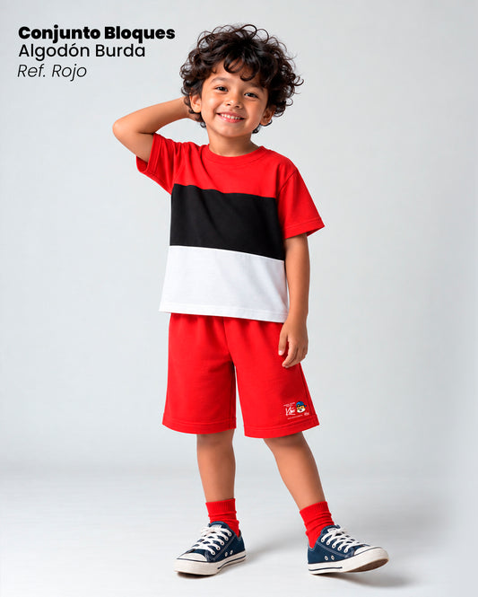 CONJUNTO DE BLOQUES  ROJO