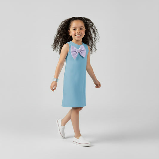 VESTIDO ARIEL  CELESTE   PRECIO: $59,999