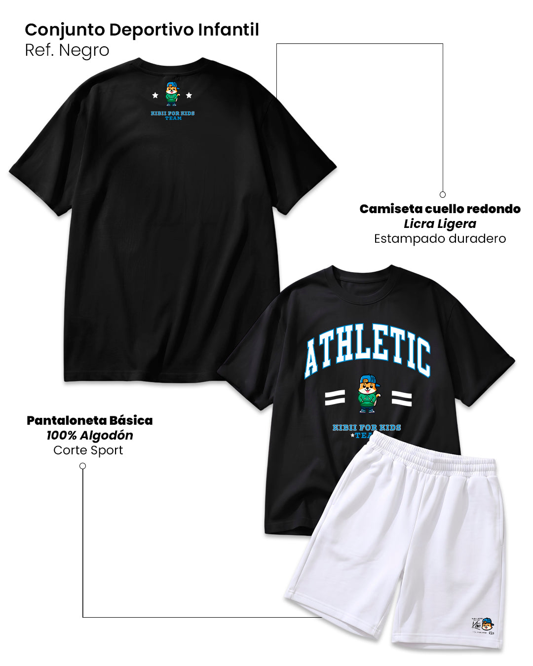 CONJUNTO DEPORTIVO NEGRO