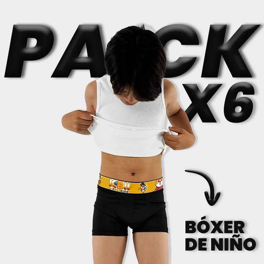 BOXER DE NIÑO 6 UNIDADES