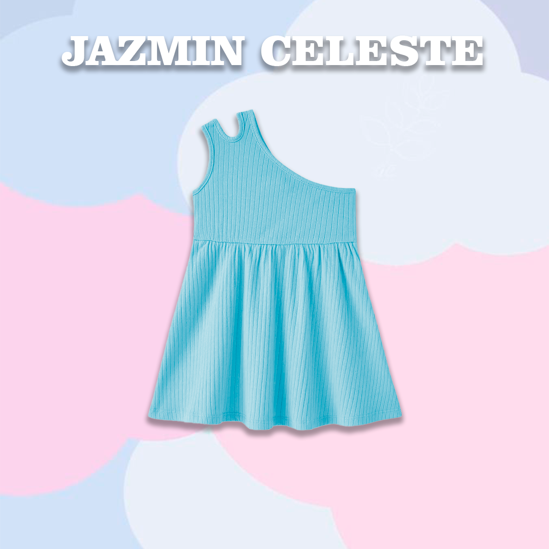 VESTIDO JAZMIN - CELESTE -