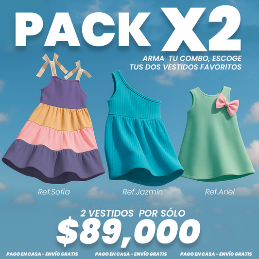 PACK X2  VESTIDOS