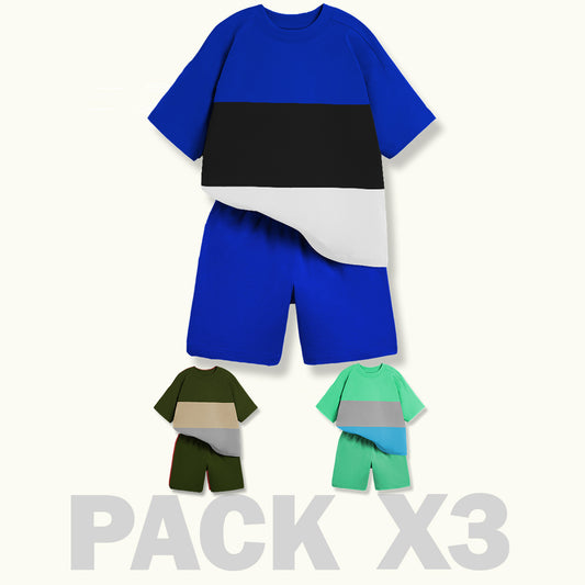 CONJUNTO NIÑO BURDA -V. MILITAR - AZUL REY - MENTHA - - MAS TULA OBSEQUIO