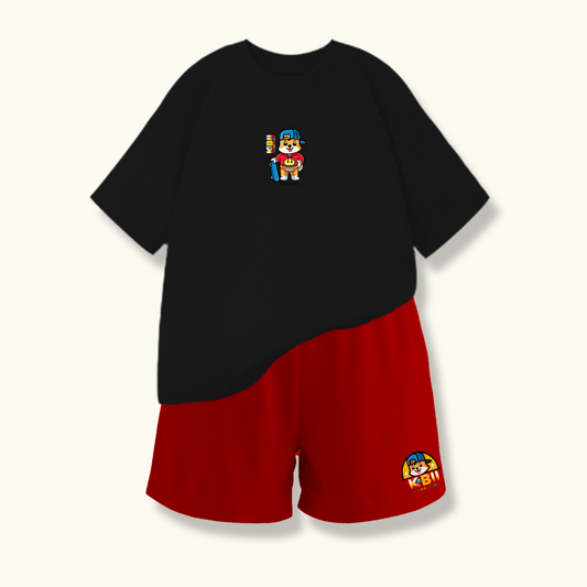 CONJUNTO DEPORTIVO NEGRO + TULA