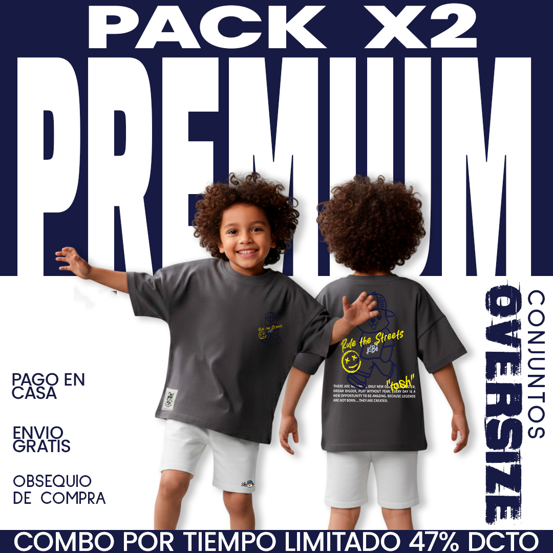 SOLO POR HOY 2 CONJUNTOS OVERSIZE  EN $119,999 CON  ENVIO COMPLETAMENTE  GRATIS