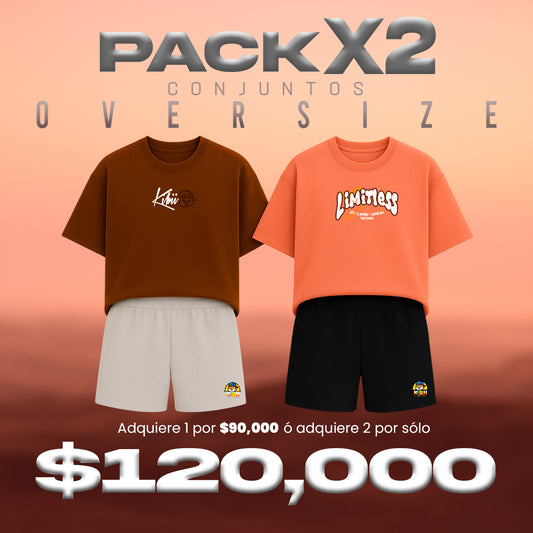 PACK X2 CONJUNTOS PREMIUM  + TULA