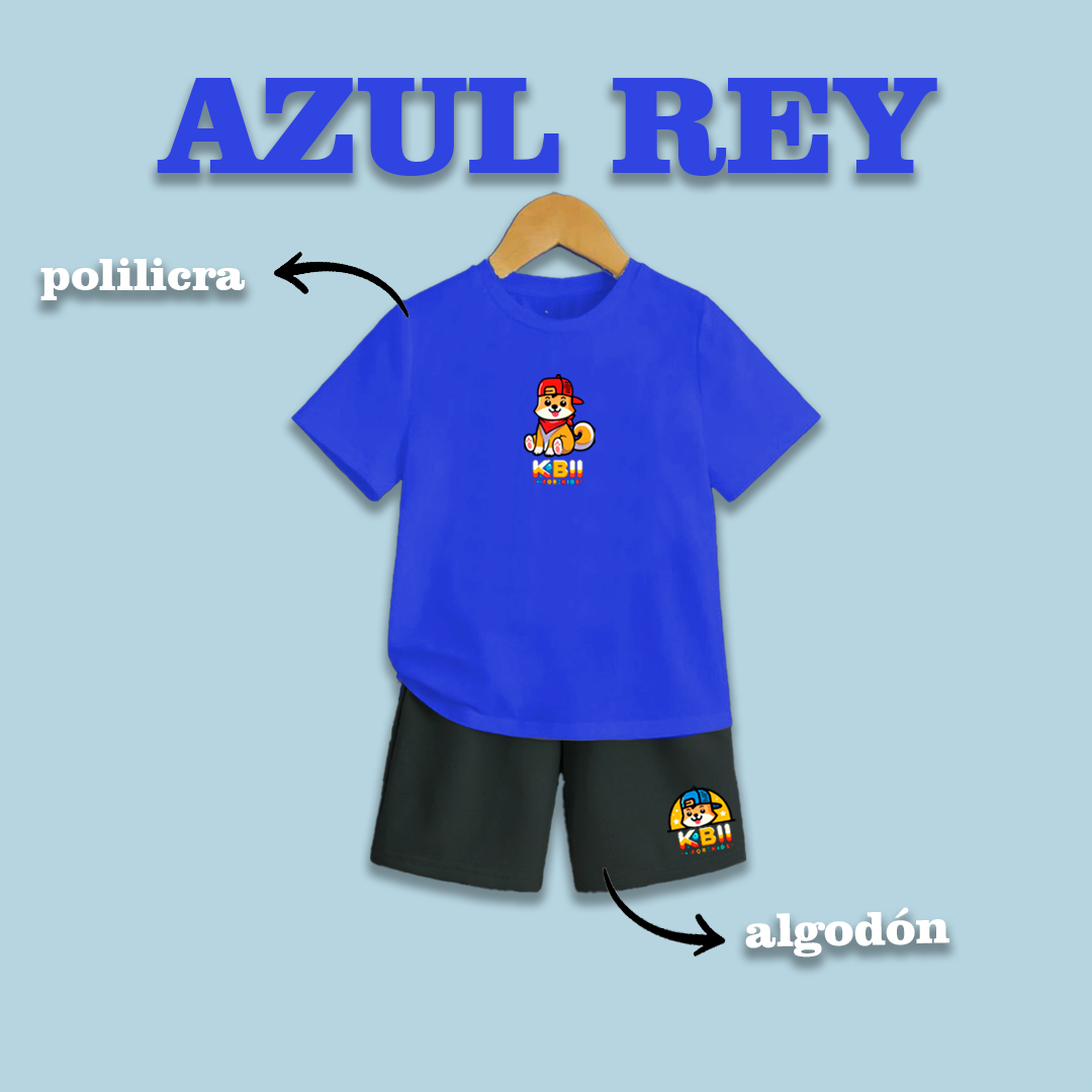 CONJUNTO NIÑO DEPORTIVO - AZUL REY