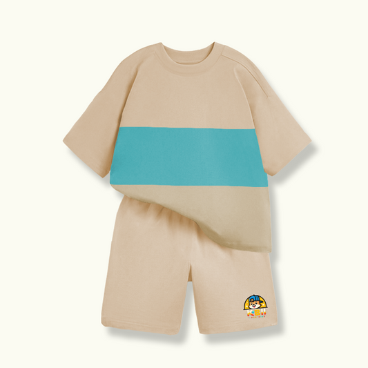 CONJUNTO NIÑO BURDA -CAMEL