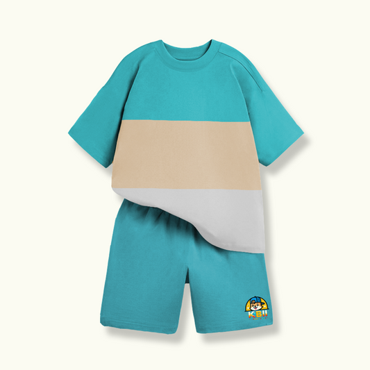CONJUNTO NIÑO BURDA CELESTE + TULA
