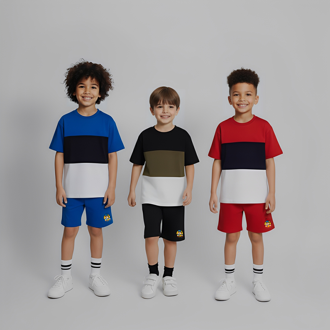 PACK X3  CONJUNTOS  NEGRO - ROJO - AZUL REY  DE BLOQUES  +  ENVIO GRATIS       PRECIO:  $119,999