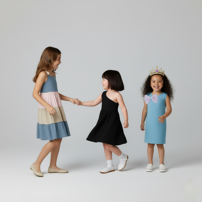 PACK X3 VESTIDOS  DE BLOQUES CELESTE - VESTIDO DE UN SOLO HOMBRO NEGRO- VESTIDO DE MOÑO CELESTE   PRECIO; $119,999